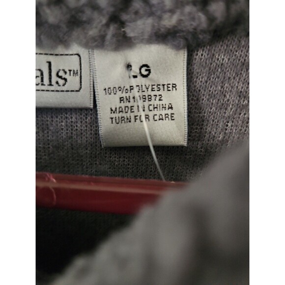 Easy essentials woman's long line cozy button coat gray - Picture 3 of 5